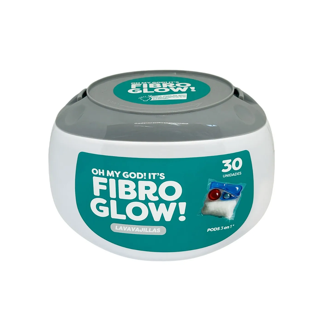 w=1200,h=1200,fit=pad (25) Detergente Lavavajillas 3 en 1 Biodegradable Fibro Glow 30 un - Imagen 1