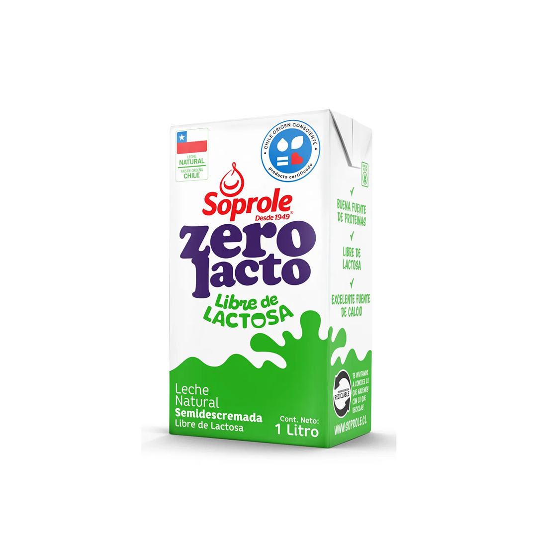 w=1200,h=1200,fit=pad (36) Leche Semidescremada Zerolacto Soprole 1 L - Imagen 1